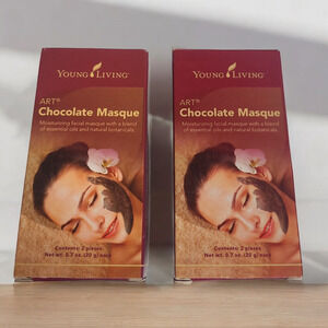 Young Living ART Chocolate Masque 2 Boxes NEW 4 Beauty Masks Moisturizing